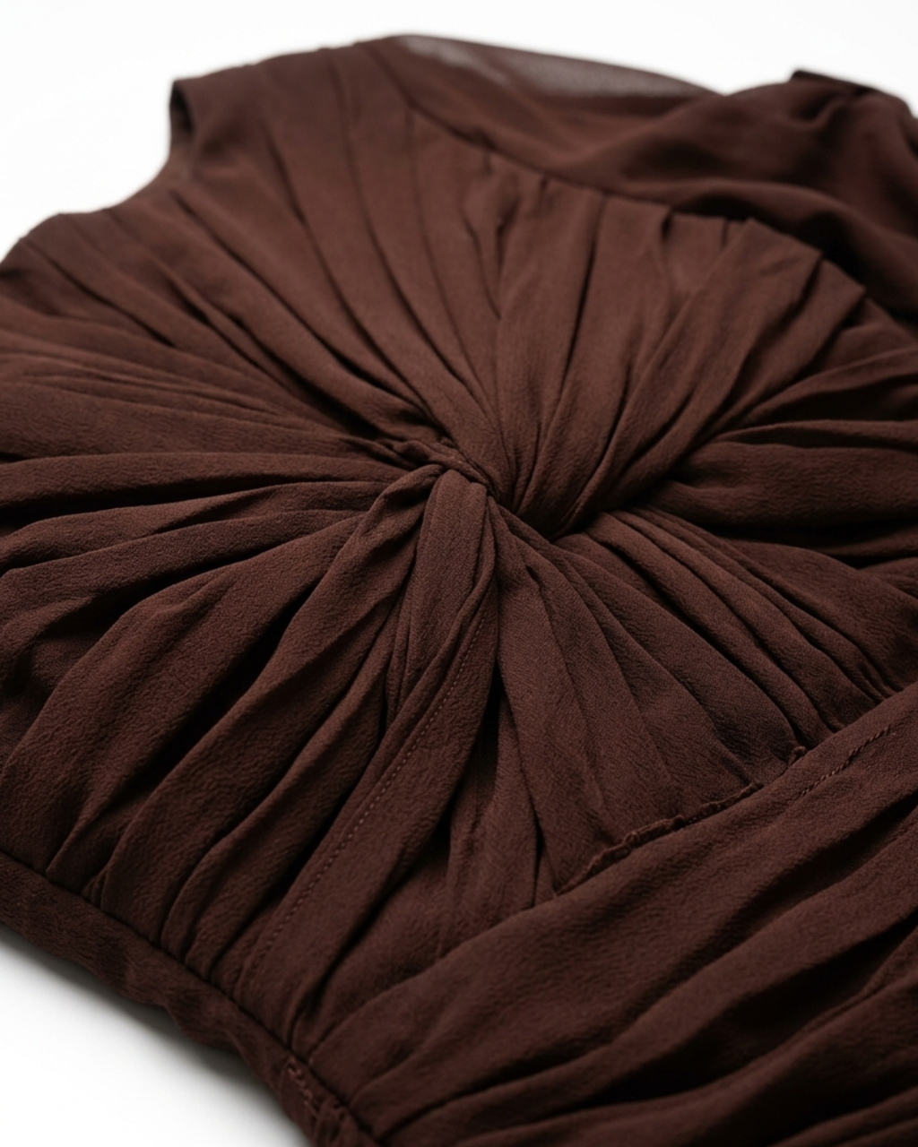 The Brahmi Studio – Verona Draped Evening Gown | Plum Brown