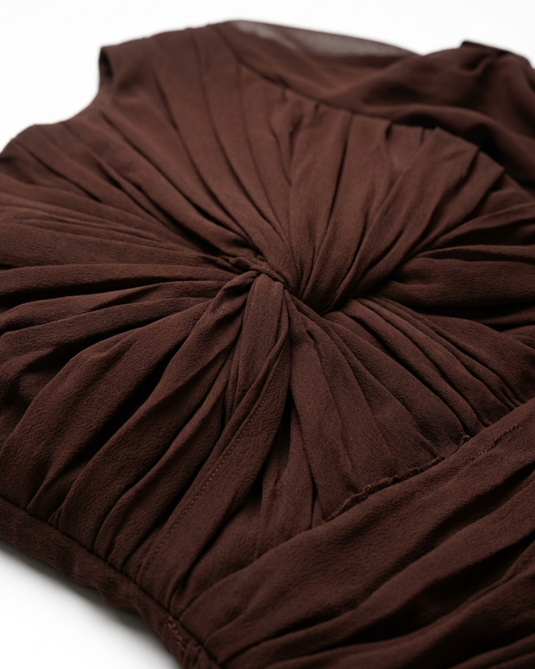 The Brahmi Studio – Verona Draped Evening Gown | Plum Brown