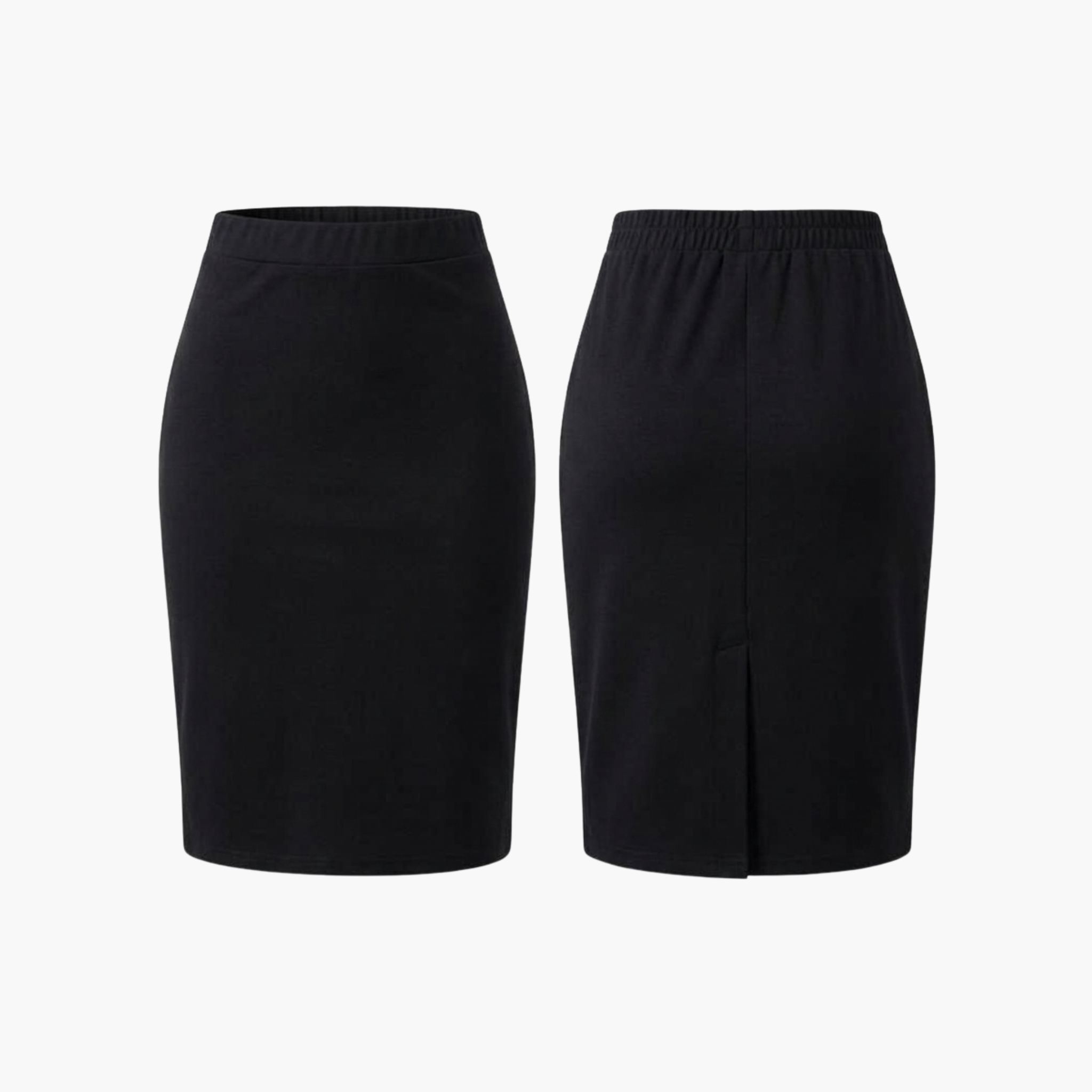 The Brahmi Studio High-Waist Stretch Pencil Skirt