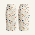 The Brahmi Studio Printed Cotton Midi Skirt