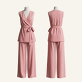Dusty Rose Dotted Print Cotton Co-ord Set