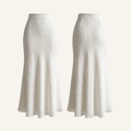 Ivory Lace Mermaid Fit Maxi Skirt